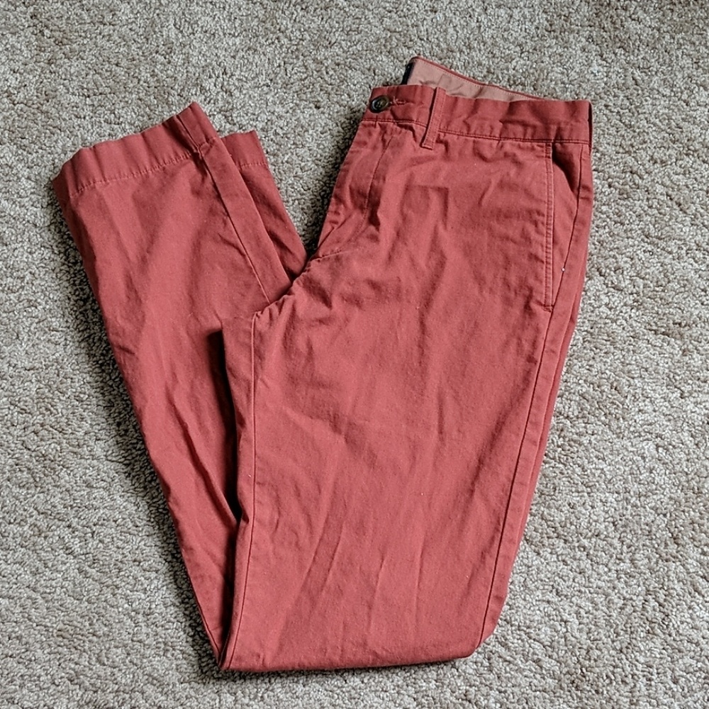 J crew Red Chinos 29x30